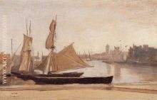 Dunkirk, Fishing Boats Tied to the Wharf