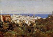 View of Genoa from the Promenade of Acqua Sola