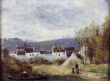Village at the Foot of a Hill, Ile de France