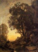 The Italian Goatherd, Evening