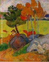Breton Boy in a Landscape