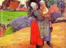 Two Breton Peasants on the Road