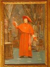 Cardinal Reading a Letter