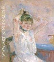 Girl Arranging Her Hair