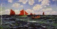 Fishing Boats off the Coast