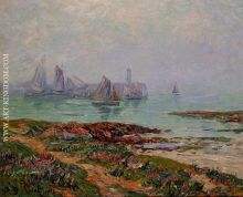 Misty Day at Dielette  the Manche