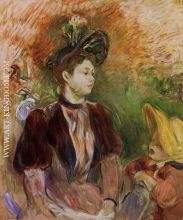 Young Woman and Child, Avenue du Bois