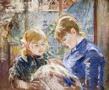 The Artist's Daughter, Julie, with Her Nanny