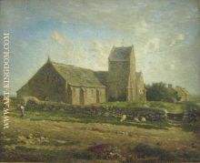 L'Eglise de Grville, huile sur toile, Muse d'Orsay