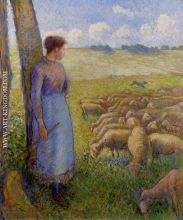 Shepherdess and Sheep