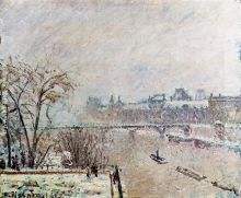 The Seine Viewed from the Pont Neuf, Winter