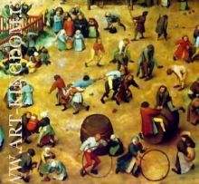 Pieter brueghel the elder-children playing-detail