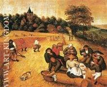 Pieter Brueghel The Younger Harvesters Meal