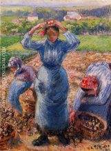 Peasants Harvesting Potatoes