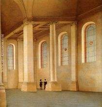 Haarlem The Interior Of The Nieuwe Kerk Seen From The South West