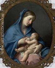 Pompeo batoni a virgem amamentando menino 02