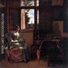 Woman Reading a Letter