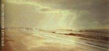 Beach with Sun Drawing Water