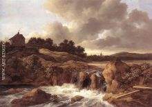 Landscape with Waterfall