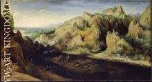 Maaslandschaft mit Bergwerk und SchmelzhÃ¼tten