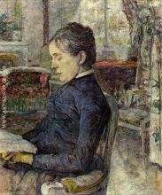 Countess Adele Zoe de Toulouse Lautrec in the Salon at Malro