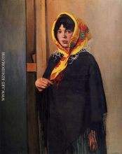 Young Woman with Yellow Scarf
